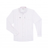 Poncho(TM) Men's The 1776 Red/White/Blue Vertical Stripe Performance Long Sleeve Snap Shirt