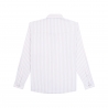 Poncho(TM) Men's The 1776 Red/White/Blue Vertical Stripe Performance Long Sleeve Snap Shirt