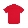 Poncho(TM) Men's The Play Action Red Performance Short Sleeve Snap Shirt