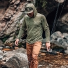Poncho(TM) Men's The Boundary Waters Moss Green Performance Hoodie