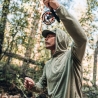 Poncho(TM) Men's The Boundary Waters Moss Green Performance Hoodie