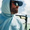 Poncho(TM) Men's The Bent Hook Salty Teal Performance Hoodie