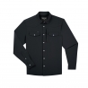 Poncho(TM) Men's The Charro Black Tuff-Thread Long Sleeve Snap Shirt