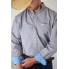 Drover Men's Bandit Signature Series Grey Long Sleeve Button Down Shirt