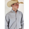 Drover Men's Bandit Signature Series Grey Long Sleeve Button Down Shirt