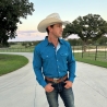 Drover Men's The Highwaymen Signature Series Blue Performance Vent Shirt