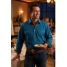 Drover Men's The Highwaymen Signature Series Blue Performance Vent Shirt