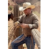 Drover Men's Cheyenne Signature Series Brown Long Sleeve Shirt