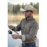 Drover Men's Cheyenne Signature Series Brown Long Sleeve Shirt
