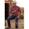 Drover Men's The Pecos Signature Series Red Performance Vent Shirt