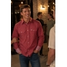 Drover Men's The Pecos Signature Series Red Performance Vent Shirt