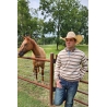 Drover Men's Striped 1/4 Zip Pullover - Cream and Brown