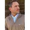 Drover Men's Solid 1/4 Zip Pullover - Brown