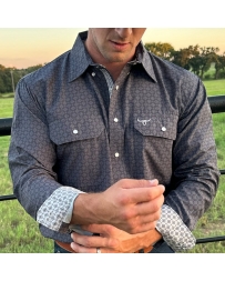 Drover Men's The High Plains Drifter Signature Series Dark Grey Performance Vent Shirt