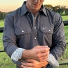 Drover Men's The High Plains Drifter Signature Series Dark Grey Performance Vent Shirt