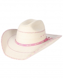 Dallas Hats® Ladies' Pink Palm Cattleman Hat
