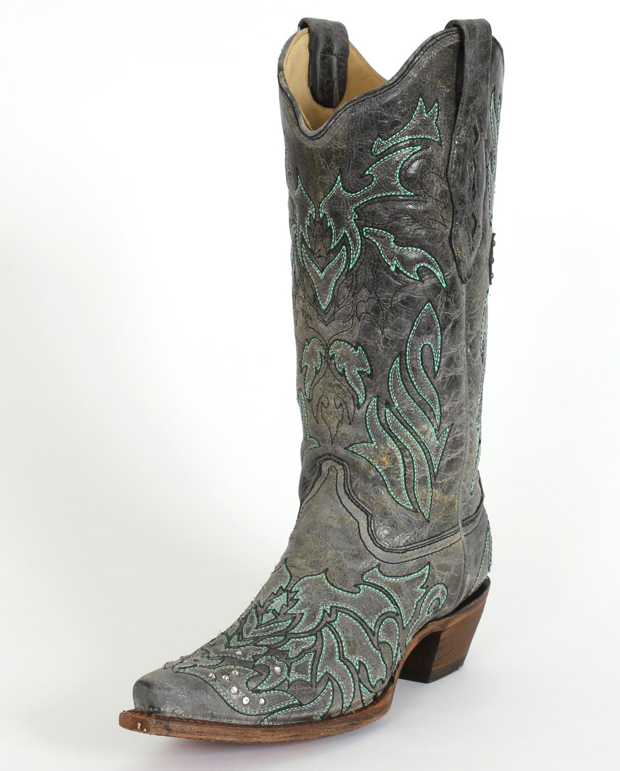 cowboy boots with turquoise
