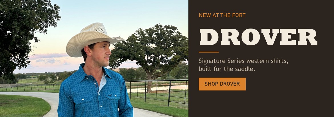 Drover Signature Series western shirts are new at The Fort