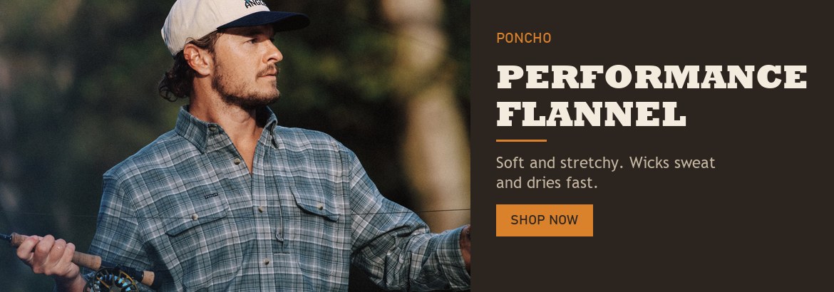 Shop Poncho performance flannel shirts