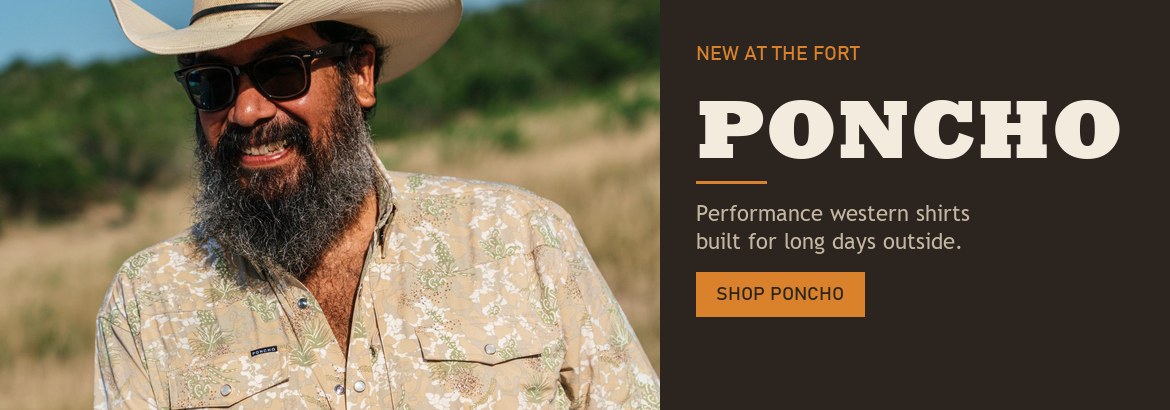 Poncho performance western shirts are new at The Fort